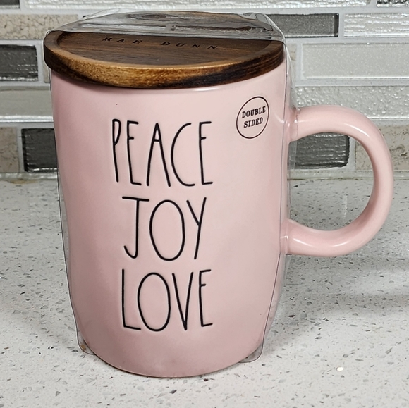 Rae Dunn Other - Rae Dunn 'PEACE JOY LOVE' Coffee Mug - New Without Tags